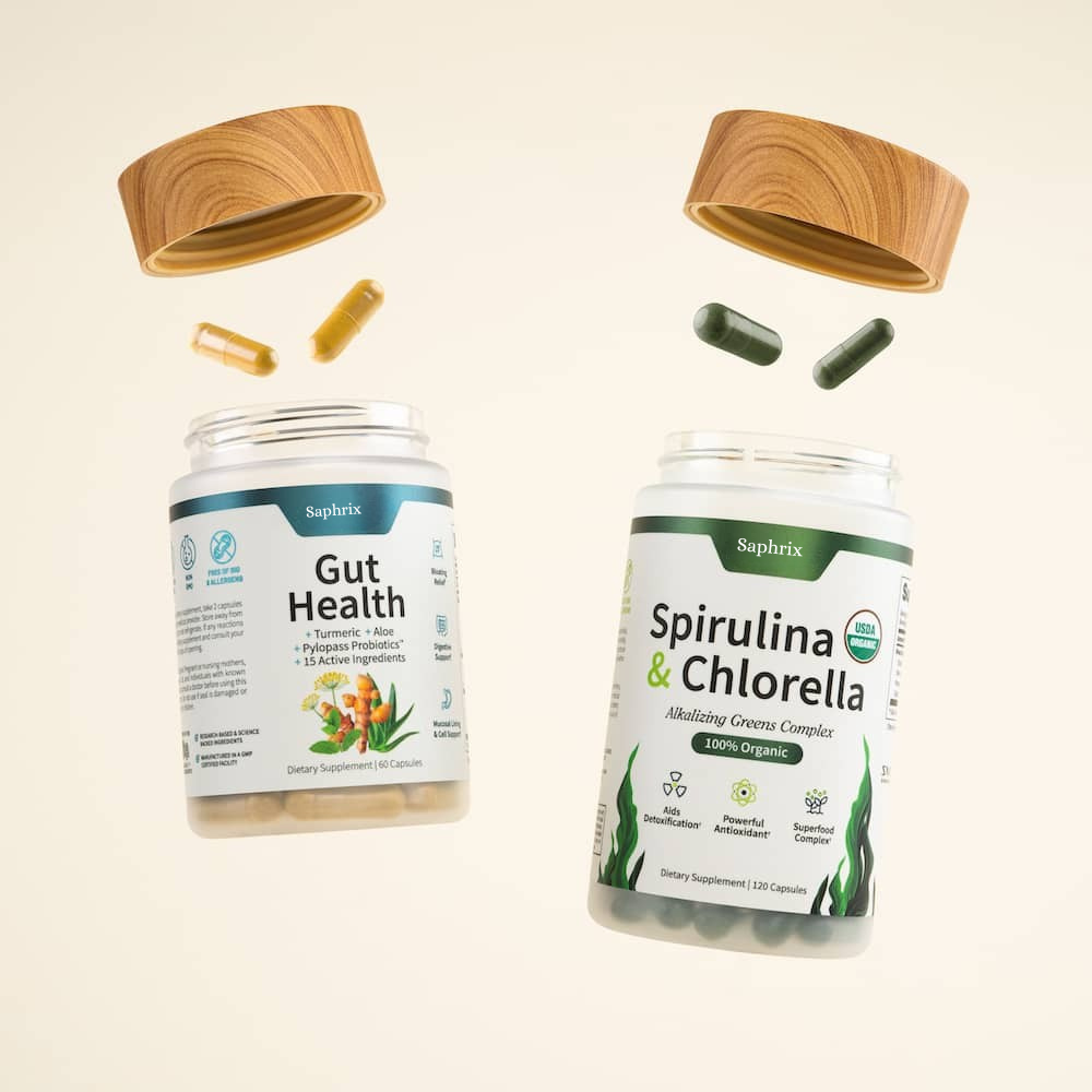Gut Health + Spirulina & Chlorella