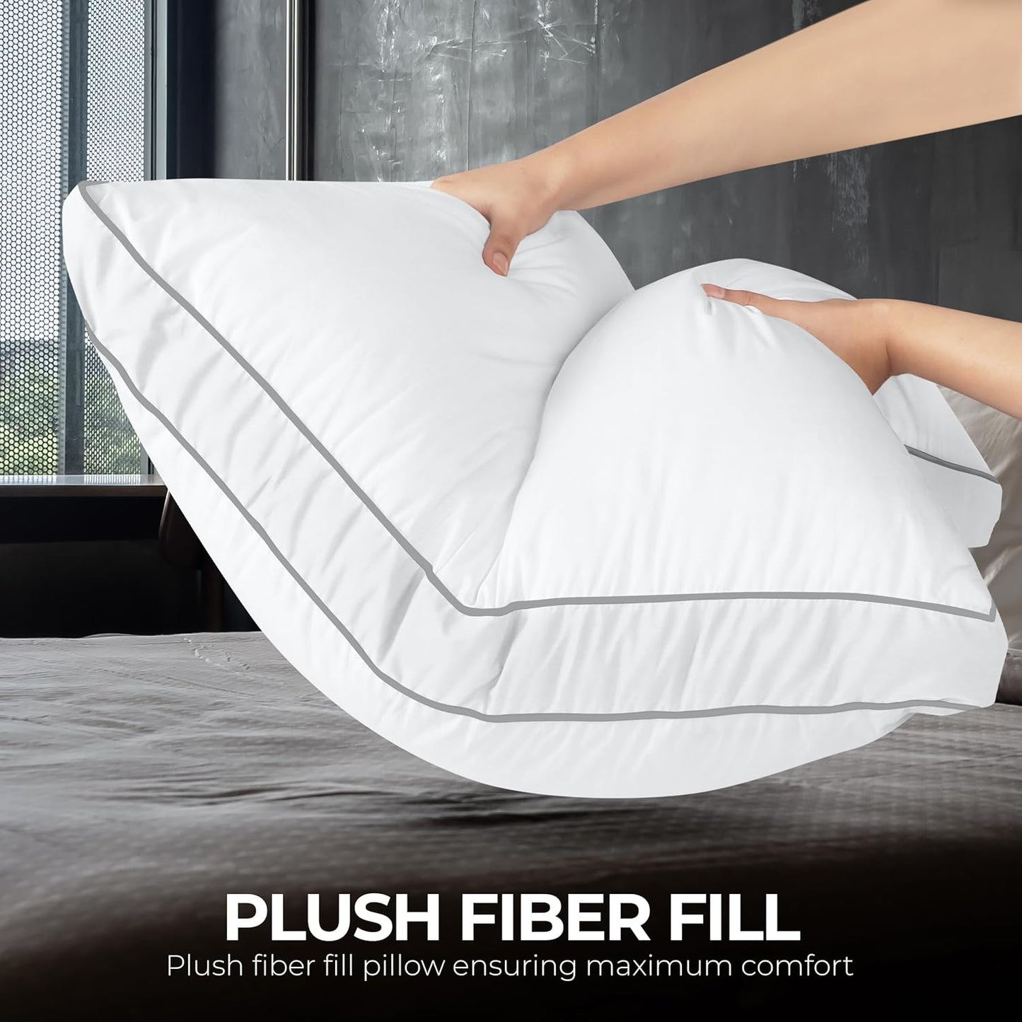 Cooling Hotel Quality Gusseted Pillows