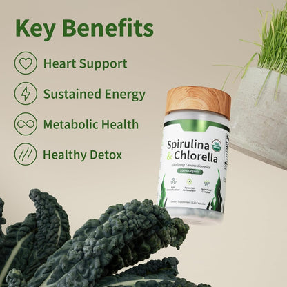Gut Health + Spirulina & Chlorella